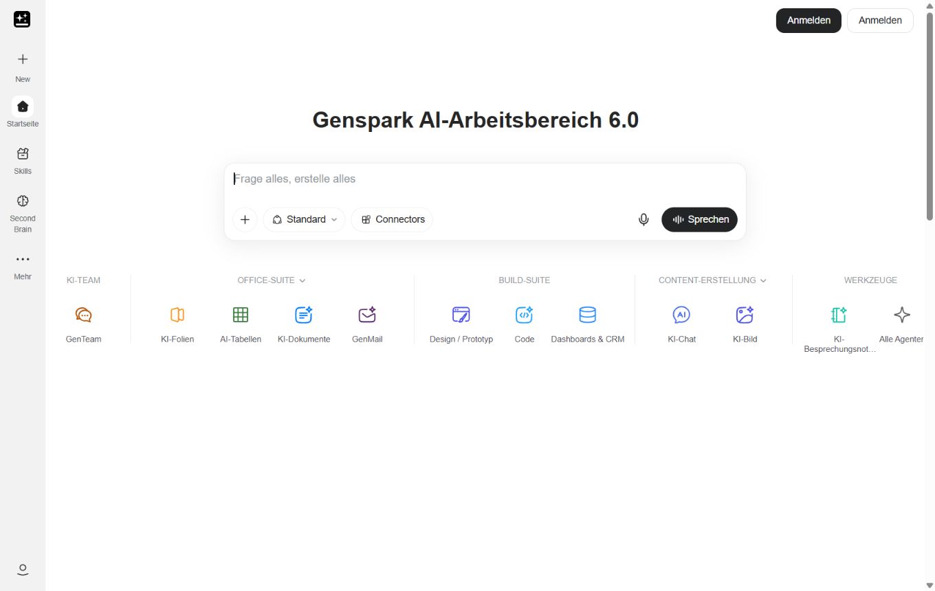 Vorschau von Genspark