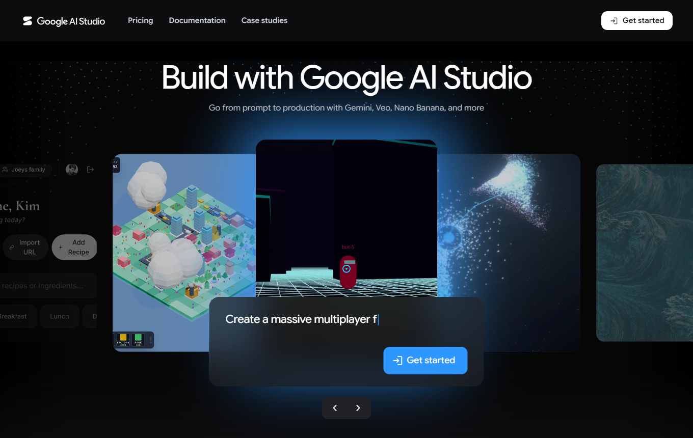 Vorschau von Google AI Studio