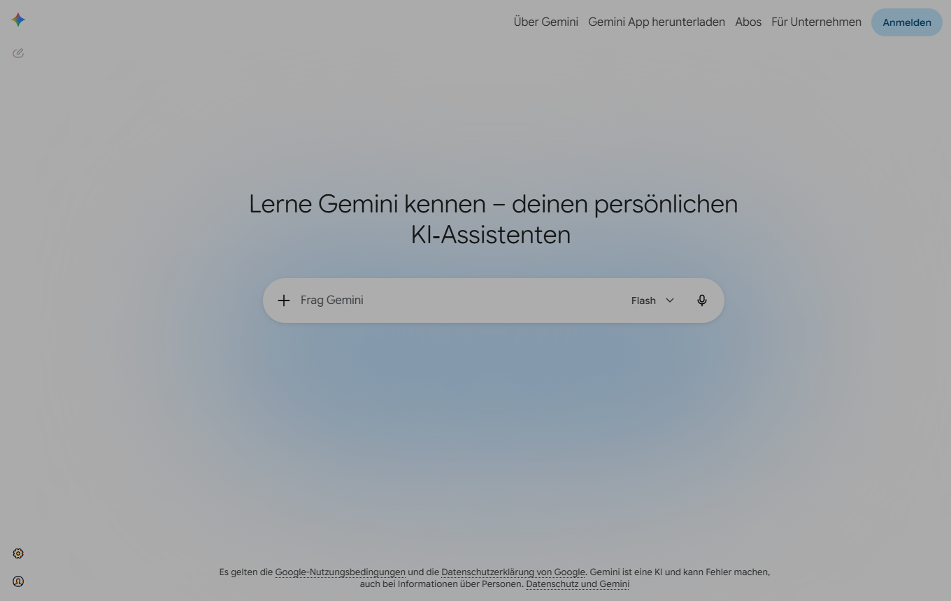 Vorschau von Google Gemini