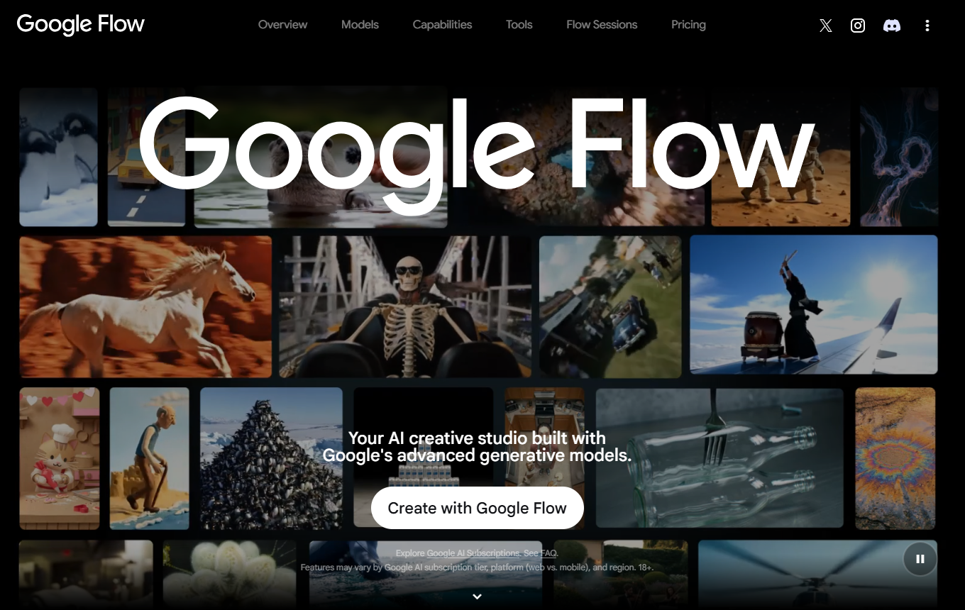 Vorschau von Google Veo 3.1 / Flow