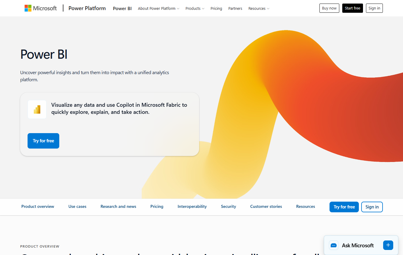 Vorschau von Power BI Copilot